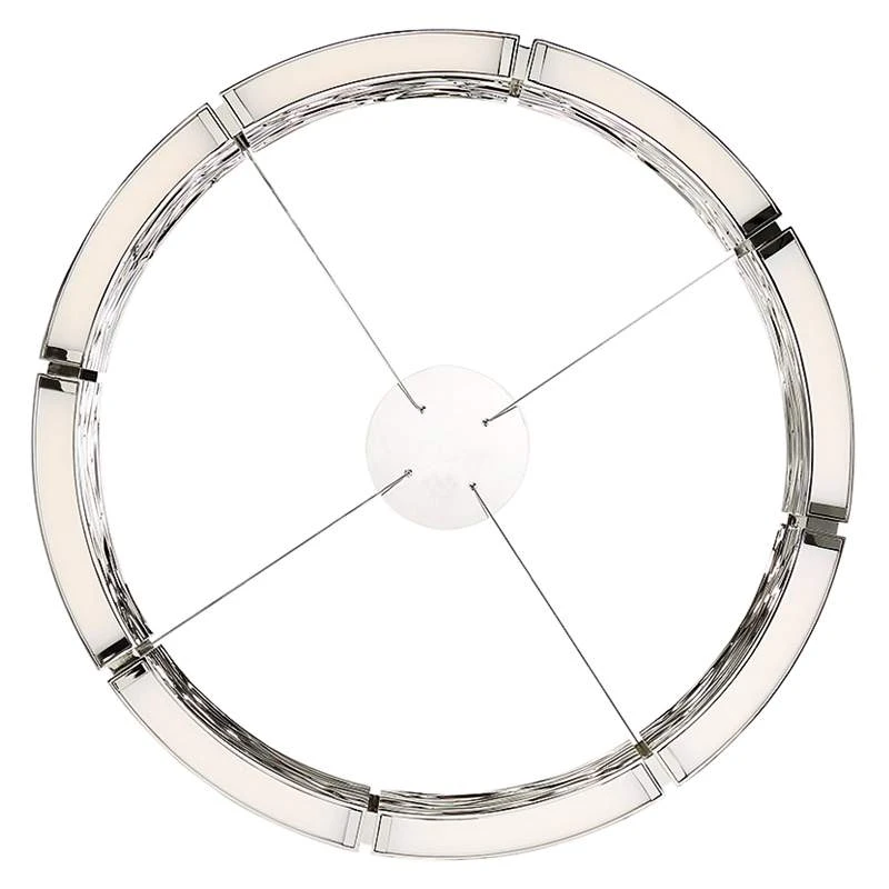 Modern Forms Zelda 29"W Polished Nickel 8-Light LED Pendant 5 Modern Forms Zelda 29"W Polished Nickel 8-Light LED Pendant - Image 5