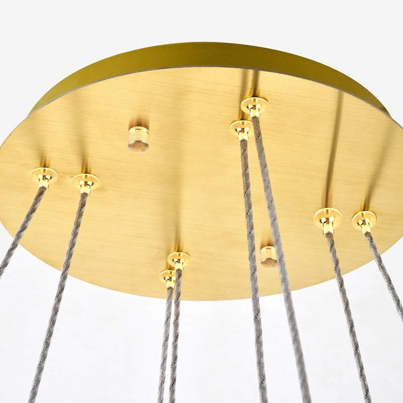 Monroe 31 1/2" Wide Gold And Crystal 2-Tier LED Chandelier 6 Monroe 31 1/2" Wide Gold And Crystal 2-Tier LED Chandelier - Image 6