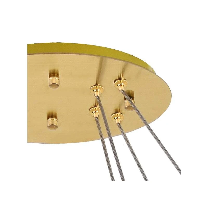 Monroe 41" Wide Gold And Crystal 2-Tier Oval LED Chandelier 6 Monroe 41" Wide Gold And Crystal 2-Tier Oval LED Chandelier - Image 6