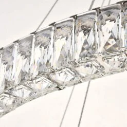 Monroe 42" Wide Chrome And Crystal 2-Tier LED Chandelier 10 Monroe 42" Wide Chrome And Crystal 2-Tier LED Chandelier -Modern Lamp Shop monroe 42 inch wide chrome and crystal 2 tier led chandelier 79x02views3