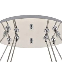 Monroe 48" Wide Chrome And Crystal 2-Tier Oval LED Chandelier 11 Monroe 48" Wide Chrome And Crystal 2-Tier Oval LED Chandelier -Modern Lamp Shop monroe 48 inch wide chrome and crystal 2 tier oval led chandelier 78k89views4
