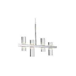 Netto 41 1/2"W Chrome LED Kitchen Island Light Chandelier -Modern Lamp Shop netto 41 and one half inchw chrome led kitchen island light chandelier 47n12views1