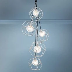 Norway 18 1/2" Wide Chrome LED Cluster Multi Light Pendant
