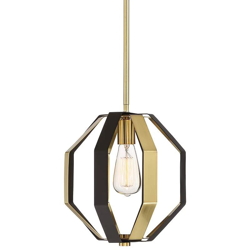 Octo 10 3/4" Wide Bronze And Warm Gold Mini Pendant 2 Octo 10 3/4" Wide Bronze And Warm Gold Mini Pendant - Image 2