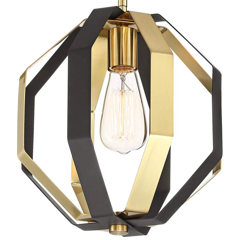 Octo 10 3/4" Wide Bronze And Warm Gold Mini Pendant 3 Octo 10 3/4" Wide Bronze And Warm Gold Mini Pendant - Image 3