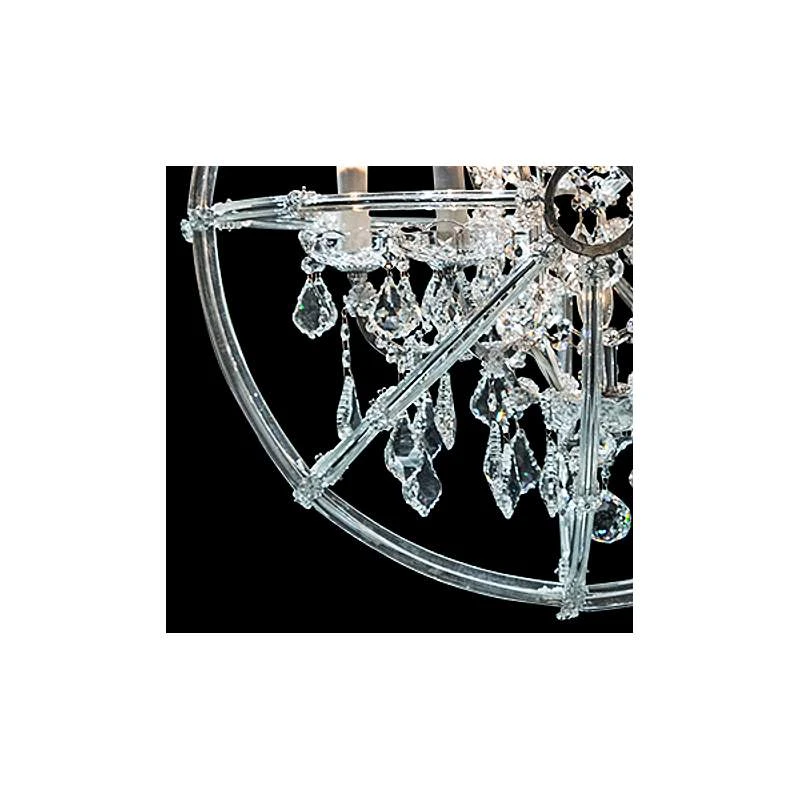 Pena 25 3/4" Wide Chrome Crystal 6-Light Chandelier 2 Pena 25 3/4" Wide Chrome Crystal 6-Light Chandelier - Image 2