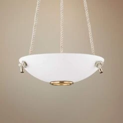 Plaster No.2 18" Wide Aged Brass Pendant Light
