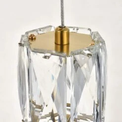 Polaris 12" Wide Gold And Crystal LED Multi Light Pendant 10 Polaris 12" Wide Gold And Crystal LED Multi Light Pendant -Modern Lamp Shop polaris 12 inch wide gold and crystal led multi light pendant 77j11views3