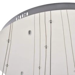 Polaris 24" Wide Chrome And Crystal LED Multi Light Pendant 8 Polaris 24" Wide Chrome And Crystal LED Multi Light Pendant -Modern Lamp Shop polaris 24 inch wide chrome and crystal led multi light pendant 77e00views2