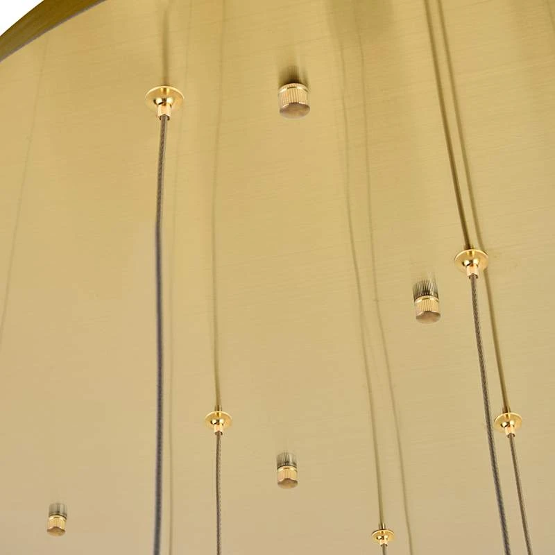 Polaris 28" Wide Gold And Crystal LED Multi Light Pendant 5 Polaris 28" Wide Gold And Crystal LED Multi Light Pendant - Image 5