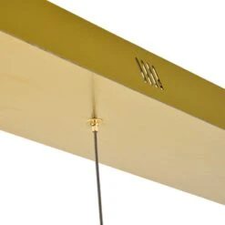 Polaris 36" Wide Gold Crystal LED Linear Multi Light Pendant 11 Polaris 36" Wide Gold Crystal LED Linear Multi Light Pendant -Modern Lamp Shop polaris 36 inch wide gold crystal led linear multi light pendant 77h89views4