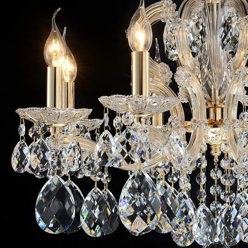 Portola II 25 3/4" Wide Gold Crystal 8-Light Chandelier 2 Portola II 25 3/4" Wide Gold Crystal 8-Light Chandelier - Image 2