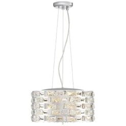 Possini Euro Crystal Rain 15 1/2" Wide Chrome LED Pendant 11 Possini Euro Crystal Rain 15 1/2" Wide Chrome LED Pendant -Modern Lamp Shop possini euro crystal rain 15 and one half inch wide chrome led pendant 63c68views3