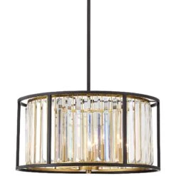 Possini Euro Design Milne 20" Wide Crystal Drum Pendant Light 8 Possini Euro Design Milne 20" Wide Crystal Drum Pendant Light -Modern Lamp Shop possini euro design milne 20 inch wide crystal drum pendant light 64r91
