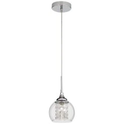 Possini Euro Encircled 6" Wide Crystal Glass Modern LED Mini Pendant 11 Possini Euro Encircled 6" Wide Crystal Glass Modern LED Mini Pendant -Modern Lamp Shop possini euro encircled 6 inch wide crystal glass modern led mini pendant 90454views3