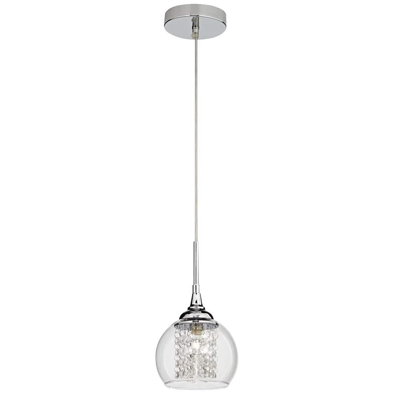 Possini Euro Encircled 6" Wide Crystal Glass Modern LED Mini Pendant 5 Possini Euro Encircled 6" Wide Crystal Glass Modern LED Mini Pendant - Image 5