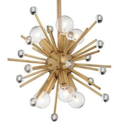 Possini Euro Janae 12" Wide Gold Modern Sputnik 6-Light Mini Pendant -Modern Lamp Shop possini euro janae 12 inch wide gold modern sputnik 6 light mini pendant 42d65views1