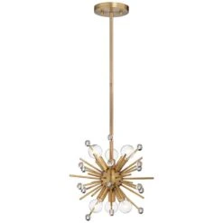Possini Euro Janae 12" Wide Gold Modern Sputnik 6-Light Mini Pendant -Modern Lamp Shop possini euro janae 12 inch wide gold modern sputnik 6 light mini pendant 42d65views3