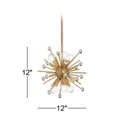 Possini Euro Janae 12" Wide Gold Modern Sputnik 6-Light Mini Pendant -Modern Lamp Shop possini euro janae 12 inch wide gold modern sputnik 6 light mini pendant 42d65views5