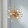 Possini Euro Janae 18" Wide Antique Gold Sputnik Pendant Light