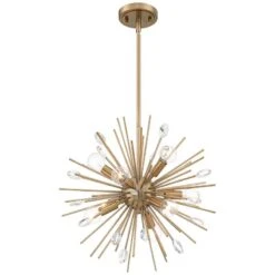 Possini Euro Janae 18" Wide Antique Gold Sputnik Pendant Light 12 Possini Euro Janae 18" Wide Antique Gold Sputnik Pendant Light -Modern Lamp Shop possini euro janae 18 inch wide antique gold sputnik pendant light 46f80views4