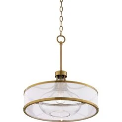 Possini Euro Layne 19" Wide Warm Antique Gold Pendant Light 11 Possini Euro Layne 19" Wide Warm Antique Gold Pendant Light -Modern Lamp Shop possini euro layne 19 inch wide warm antique gold pendant light 23n44views3