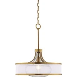 Possini Euro Layne 19" Wide Warm Antique Gold Pendant Light 12 Possini Euro Layne 19" Wide Warm Antique Gold Pendant Light -Modern Lamp Shop possini euro layne 19 inch wide warm antique gold pendant light 23n44views4