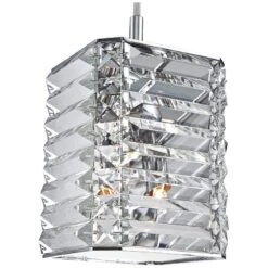 Possini Euro Lenke Chrome 6" Wide Modern Crystal Mini Pendant 8 Possini Euro Lenke Chrome 6" Wide Modern Crystal Mini Pendant -Modern Lamp Shop possini euro lenke chrome 6 inch wide modern crystal mini pendant 7c581views1