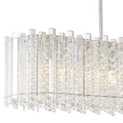 Possini Euro Mirabell 34" Crystal LED Kitchen Island Linear Pendant 8 Possini Euro Mirabell 34" Crystal LED Kitchen Island Linear Pendant -Modern Lamp Shop possini euro mirabell 34 inch crystal led kitchen island linear pendant 67c46views1