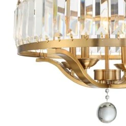 Possini Euro Prava 21 1/2" Wide Brass 4-Light Crystal Chandelier -Modern Lamp Shop possini euro prava 21 and one half inch wide brass 4 light crystal chandelier 71d34views1