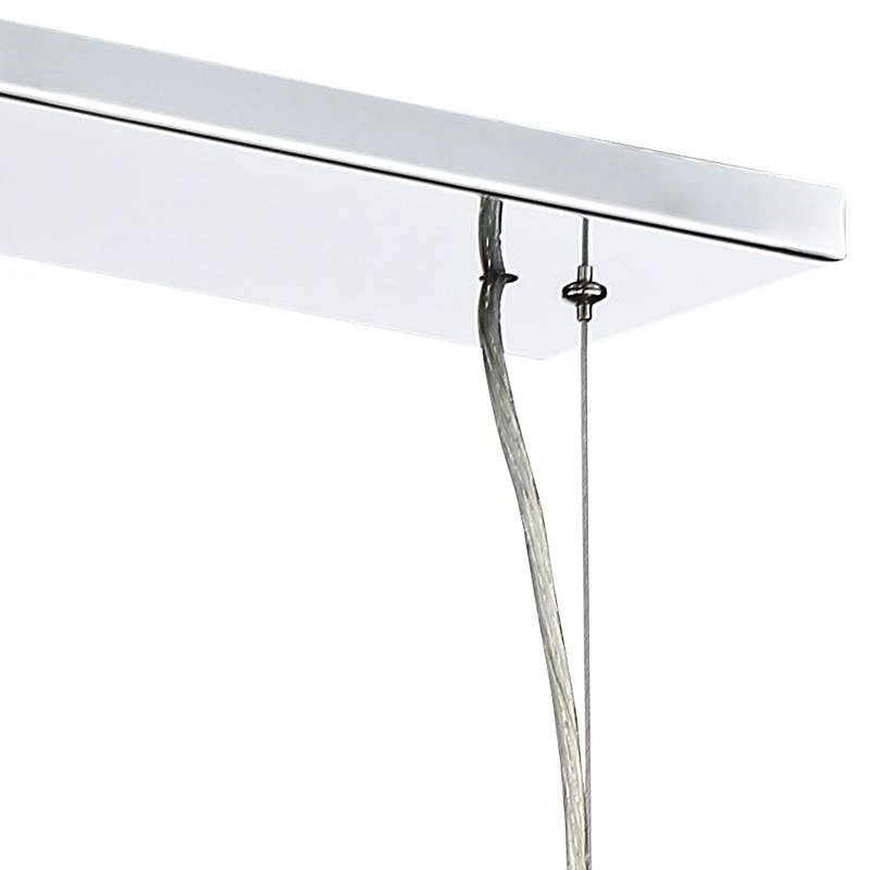 Possini Euro Sera 33 1/2" Chrome Crystal Kitchen Island Light Pendant 4 Possini Euro Sera 33 1/2" Chrome Crystal Kitchen Island Light Pendant - Image 4