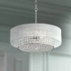 Possini Euro Viviette 20" Wide Chrome And Modern Crystal Pendant Light