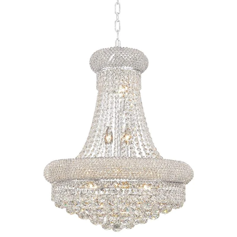 Primo 20" Wide Chrome Crystal Chandelier 2 Primo 20" Wide Chrome Crystal Chandelier - Image 2