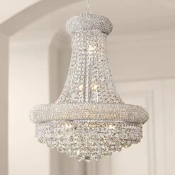 Primo 20" Wide Chrome Crystal Chandelier