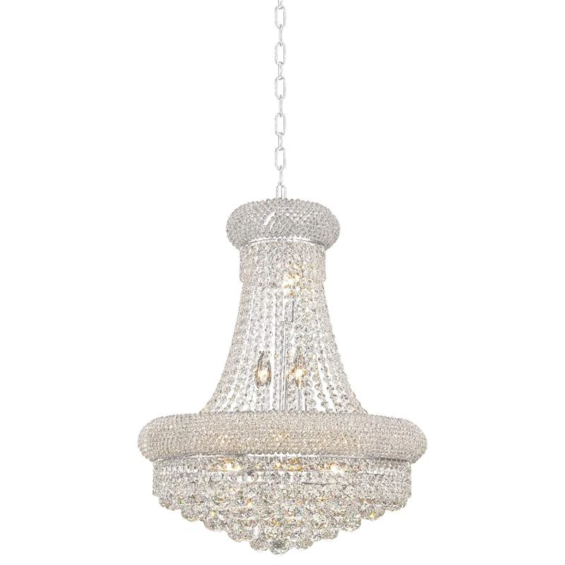 Primo 20" Wide Chrome Crystal Chandelier 3 Primo 20" Wide Chrome Crystal Chandelier - Image 3