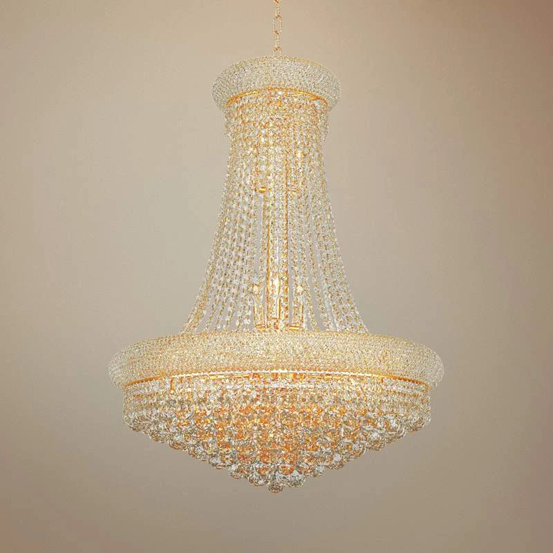 Primo 28" Traditional Gold And Crystal Chandelier By Elegant Lighting 1 Primo 28" Traditional Gold And Crystal Chandelier By Elegant Lighting
