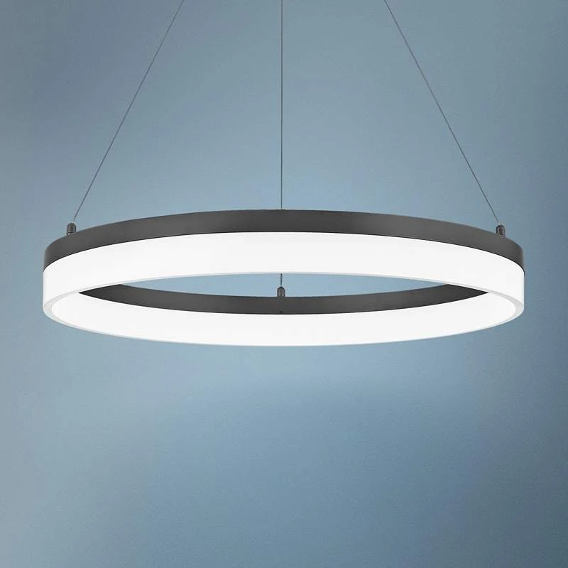 Quoizel Cohen 23 1/2"W Oil-Rubbed Bronze LED Pendant Light 1 Quoizel Cohen 23 1/2"W Oil-Rubbed Bronze LED Pendant Light