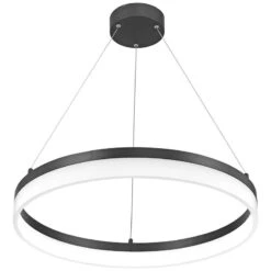 Quoizel Cohen 23 1/2"W Oil-Rubbed Bronze LED Pendant Light 6 Quoizel Cohen 23 1/2"W Oil-Rubbed Bronze LED Pendant Light -Modern Lamp Shop quoizel cohen 23 and one half inchw oil rubbed bronze led pendant light 78d70views1