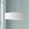 Radiant 15" Wide White LED Drum Pendant Light