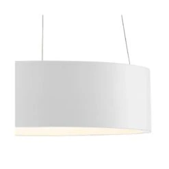 Radiant 15" Wide White LED Drum Pendant Light -Modern Lamp Shop radiant 15 inch wide white led drum pendant light 69y92views1