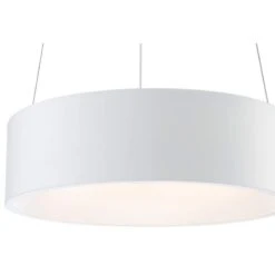 Radiant 15" Wide White LED Drum Pendant Light -Modern Lamp Shop radiant 15 inch wide white led drum pendant light 69y92views3