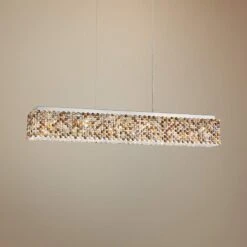 Refrax 36 1/2" Wide Crystal LED Kitchen Island Light Pendant