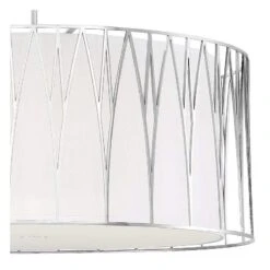 Regal Terrace 32"W Polished Nickel LED Drum Pendant Light 5 Regal Terrace 32"W Polished Nickel LED Drum Pendant Light -Modern Lamp Shop regal terrace 32 inchw polished nickel led drum pendant light 89y35views1