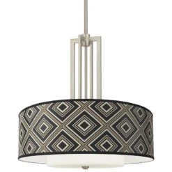 Rhythm Carey 24" Brushed Nickel 4-Light Chandelier