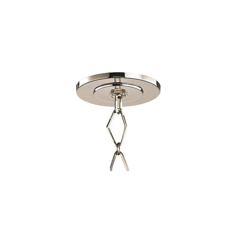 Richie 13" Wide Polished Nickel And Black 4-Light Pendant 3 Richie 13" Wide Polished Nickel And Black 4-Light Pendant - Image 3