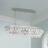 Robert Abbey Bling 42 3/4" Wide Nickel Oval Chandelier