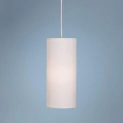 Robert Abbey Elena 6" Wide Pearl Fabric Shade Mini Pendant