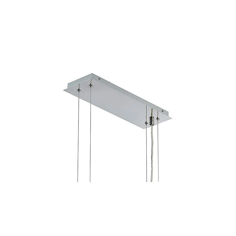Rossi 51 1/4"W Chrome LED Kitchen Island Light Chandelier 4 Rossi 51 1/4"W Chrome LED Kitchen Island Light Chandelier - Image 4