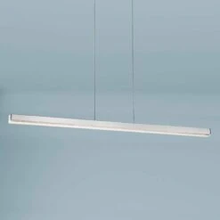 Santi 48 1/2" Wide Chrome LED Kitchen Island Light Pendant