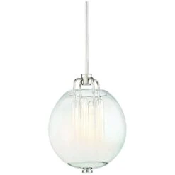 Sawyer 12 1/4" Wide Polished Nickel 4-Light Pendant